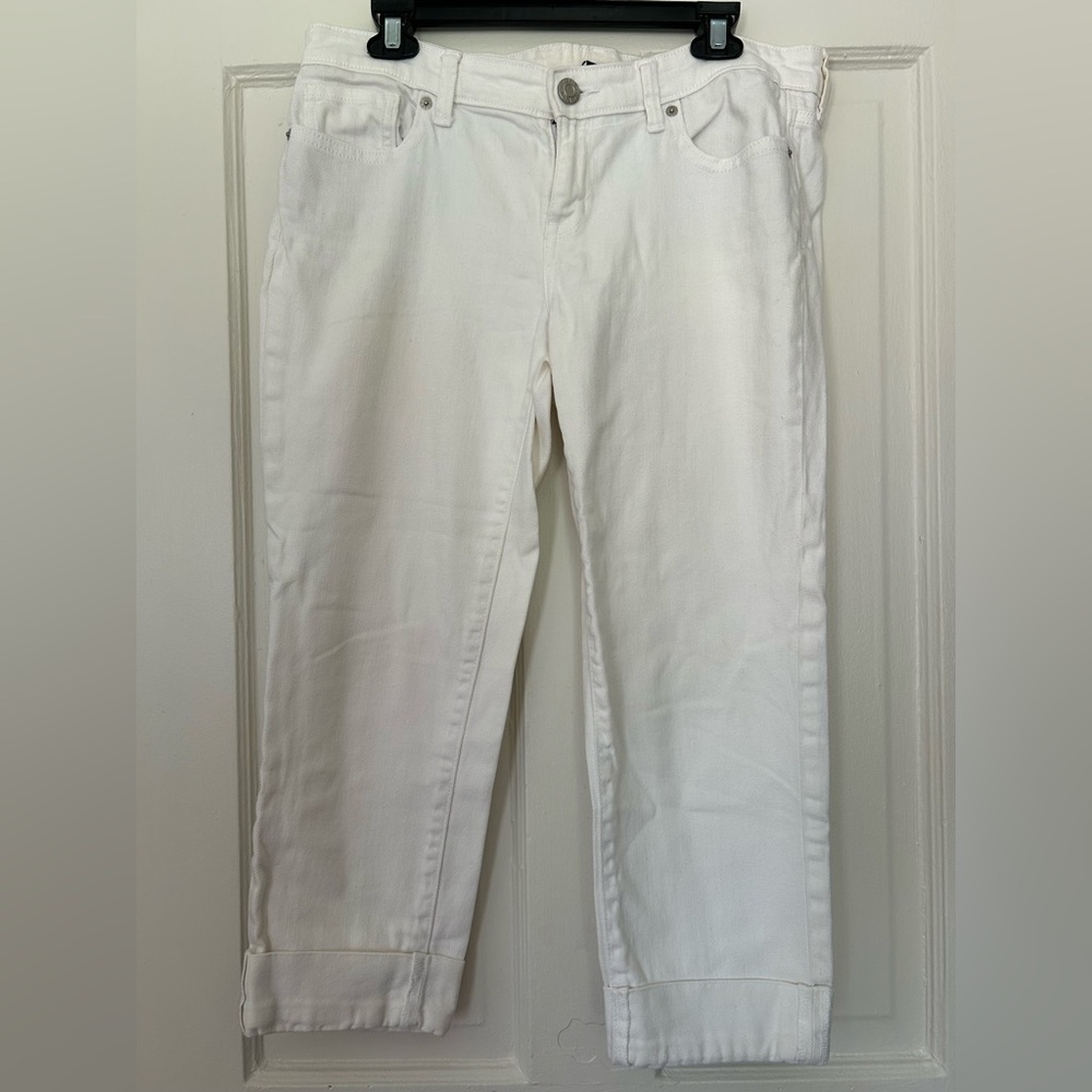 GAP White Ankle Cropped Jeans